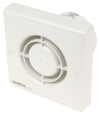 Manrose QF100H 5W Quiet Fan Bathroom Axial Extractor Fan w/Timer/Humidistat