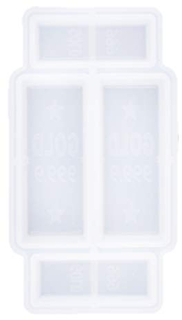 Fenteer Goldbarren Silikonform Backform Kuchenform Zucker Fondant