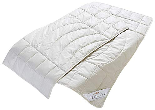 PROCAVE Kamelhaar Exquisit Qualitäts-Bettdecke für den Sommer 200x220cm, leichte Sommerbettdecke, Kamelhaardecke, aus der Natur, atmungsaktiv & wärmeausgleichend, 100% aus Deutschland