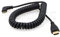 SZRMCC Câble spiralé Mini HDMI vers HDMI Full HDMI pour appareil photo reflex numérique Canon, Sony, moniteur ATOMOS (mini HDMI-HDMI gauche)