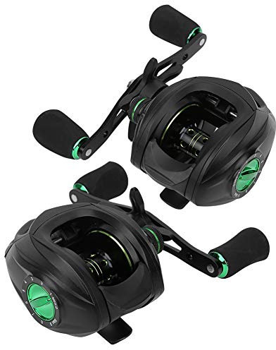 Keenso Fishing Reel Bearings, HL Metal Wheel Baitcasting Reel Left/Right Hand Magnetic Brake Fishing Accessory(Left) Fishing reels and fishing maintenance tools