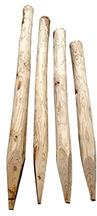 Zaunpfosten Kastanie 180 cm - Kastanienpfosten Staketenzaun - Kastanienholz Zaun Pfosten Zaunpfahl Holz Pfahl