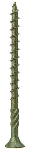 TIMCO Tornillos clásicos para terraza, 4.5 x 60 pulgadas, exterior, verde, caja de 200