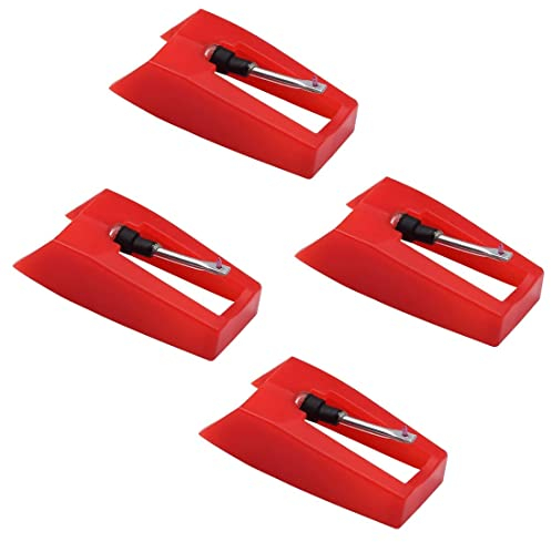 LIUJZZJ 4 Stück Plattenspieler Nadel Plattenspieler Diamant Ersatz Nadel für Schall Plattenspieler