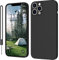 KPPIT Silicone Case Compatible with iPhone 12 Pro 6.1 inch protective case, Ultra Slim Soft Gel Anti-Scratch,Microfiber Lining,Rubber Shockproof Case Cover for iPhone 12 Pro Black