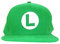 Super Mario Luigi Badge Unisex Cap grün 100% Baumwolle Fan-Merch, Gaming