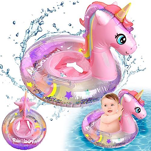 Pipihome Schwimmring Baby, Baby Schwimmring, Schwimmreifen Spielzeug Sicherheitssitz, Schwimmhilfe Baby, Schwimm Ring für Kinder 6 Monate bis 36 Monate