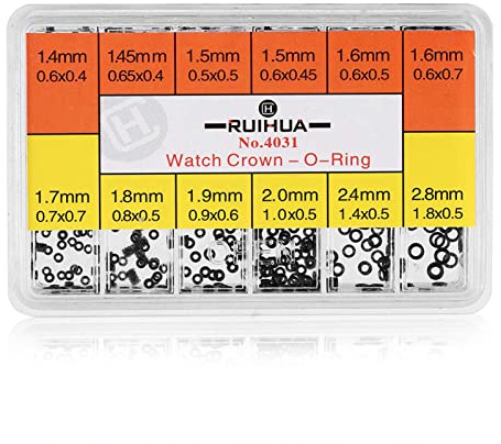 HEEPDD Watch Crown O-Ring, 1 Box Watch Rubber Washer, für Watch Water Resistant Female Watch Herrenuhr Repair Watches