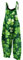 RMBLYfeiye Jumpsuit Damen Eng Sport Overall Winter Kleeblatt Druck St Patricks Day Kostüm Spaghetti Wide Leg Playsuit Ärmelloser Latzhose Weiß