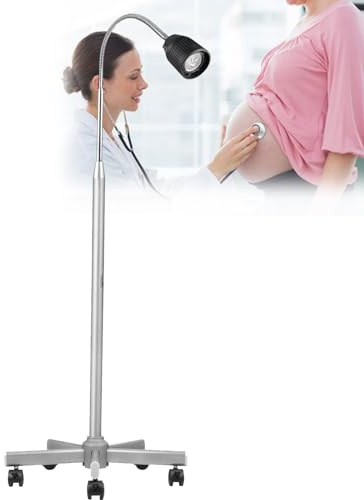Gynäkologische Untersuchungslampe, Mobile Lampe 360 ° drehbar, Lampe für Haustiere am Boden, Gynäkologie, Ambulator, Beleuchtung Multi – Winkel des Mundes, EUZLKDXU, 1 Stück