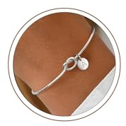 Turandoss Knoten Buchstaben Armband Damen Gold Silber Geschenke für Frauen