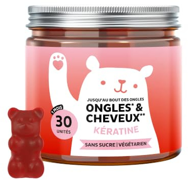 Bears with Benefits - Gummies Kératine - Cheveux & Ongles - 30 unités