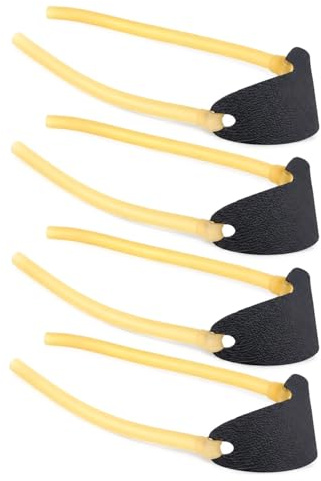 YIPFEN Élastiques Lance-pierre 4 Pcs Caoutchouc – Robuste, Précis & Puissant pour Chasse & Tir Sportif Adulte. Remplacement Durable Bandes Catapulte Outdoor.