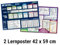 mindmemo Lernposter 2er Set - Deutsche ZEITEN + WORTARTEN lernen Grammatik verständlich erklärt Grundwissen Lernhilfe kompakt Zusammenfassung - 2x ... DIN A2 42x59 cm PremiumEdition in Schutzröhre