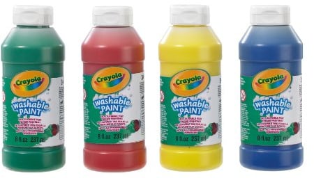 Washable Ready Mix Kids Paint, Pack of 4