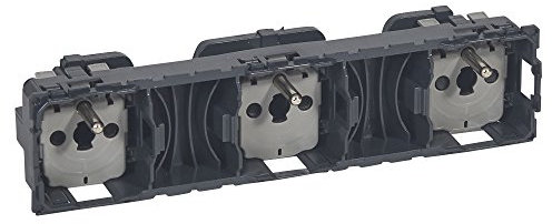 Legrand 067126 Prise de Courant Triple Précâblée Standard, 2P+T