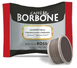 Caffè Borbone Mélange Rouge - 50 Capsules - Compatibles avec les machines à café de la marque Lavazza* Espresso Point*
