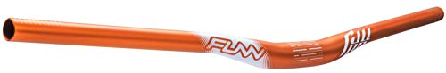 Funn Full On Mountainbike Lenker mit Lenkerklemme 31,8 mm und Breite 810 mm, robuster und leichter Legierungs-Riser-Lenker für MTB, BMX und Rennrad, Rise 15 mm (Orange)