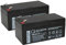 Q-Batteries Ersatzakku für Treppenlifte und Patientenlifter 24V 3,4Ah (2 x 12V)