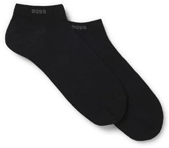 BOSS Herren 2P AS uni CC Knöchellange Socken aus Stretch-Gewebe im Zweier-Pack