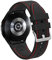 Ruentech Compatible avec Samsung Galaxy Watch5/4 40 mm/44 mm Bracelet de rechange en silicone pour homme et femme - Accessoires pour montre 4 Classic 42 mm/46 mm (noir + rouge)