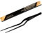 Gutsdoor Pinzas de acero inoxidable de precisión culinarias negras para cocina de 8 pulgadas
