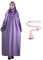 Damen Gebetskleidung Mit Hijab Rosenkranz, Muslim Kleidung Für Frauen, Türkisch Muslimische Lang Kleider Set, Abaya Jilbab, Islamische Burka, Ramadan (as3, alpha, one_size, regular, regular, Lila)