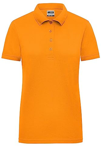 James & Nicholson Damen Workwear Polo Signal - Poloshirt in leuchtenden Farben für Freizeit und Beruf | Farbe: neon-orange | Grösse: XXL
