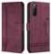 Bravoday Hülle für Sony Xperia 10 V/Sony Xperia 10 V, PU Ledertasche Handyhülle mit Kartenfäch & Kickstand, Flip Schutzhülle Kompatibel mit Sony Xperia 10 V/Sony Xperia 10 V, Weinrot