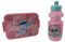 kidparadise Lunch Box Enfant Ensemble 2 Pcs - Boite à Gouter et Gourde Stitch (Rose)