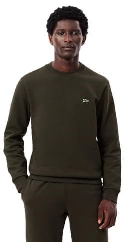 Lacoste Felpa da Uomo, Verde Scuro, XL