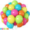 HILAVO Luftballons Tropische, 60 Stück Sommer Hawaii Partyballons, 12 Zoll Pink Grün Orange Gelb Blau Türkis Bunt Regenbogen Latax Helium Ballon für Geburtstag Babyparty Hochzeit Sommer Flamingo Deko