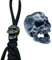 Zghhc 2 Stück Paracord-perlen, Totenkopf-abstandsperlen, Charms Für -Lanyard, Reißverschluss-anhänger, Schlüsselanhänger-anhänger, DIY-schmuckherstellung