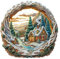 Holzpuzzle Erwachsene 200 Stück, 3D Weihnachtshaus Holzpuzzle Puzzle Erwachsene, Puzzle Holz Erwachsene mit Geschenkbox aus Holz, Holz Puzzle für Familie Spiel (M-29 * 28.7cm)