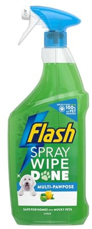 HOCHSTE® Flash Spray Wipe Done Pet, Fresh Fragrance, Hygienic Finish, Removes Dirt, Perfect for Cleaning Pet Areas, Litter Zones, Feeding Spots, Leaves No Residue, Long-Lasting