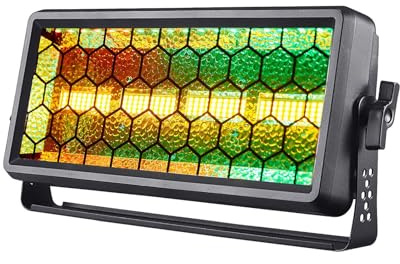 Yespick 120W RGB COB LED Wall Washer,Bar Disco Lichteffekt mit dmx512 musikgesteuert Strobe Beleuchtung für Hochzeit,Club,Feiern,DJ,Aussen,Weihnachten,Halloween,Festival