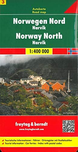 Norwegen Nord - Narvik, Autokarte 1:400.000 (freytag & berndt Auto + Freizeitkarten)