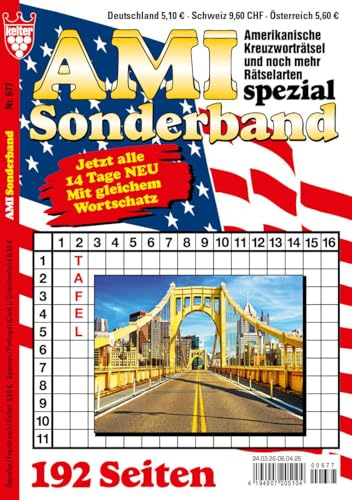 AMI SPEZIAL Sonderband, Nr. 677 VDZ49072 , amerkanische Kreuzworträtsel, 192 Seiten Rätselspaß