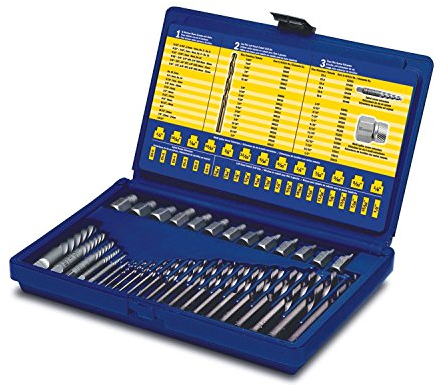35 Piece Master Screw Extractor Set With Cobalt Bits