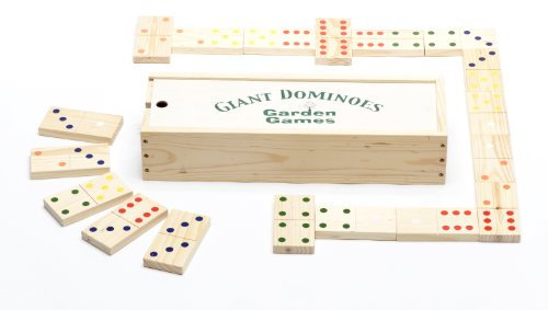 Garden Games Giant Wooden Dominoes in Wooden Storage Case