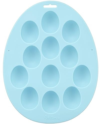 Wilton 2105-5719 12 Mulden Ei Mini Treat Form, Silikon, Mehrfarbig