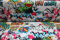 Jersey Graffiti bunt auf weiß / 17,80 EUR/m / Meterware / Stoff / Kinder / ab 50 cm