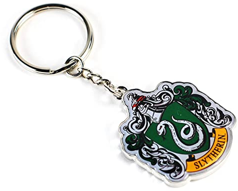 Half Moon Bay HP Slytherin Crest Metal Keyring
