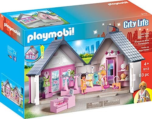 PLAYMOBIL 9113 Stadtleben Mitnehm-Modegeschäft,