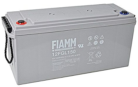 Fiamm 12FGL150 - Batteria da campeggio a energia solare, 12 anni, 12 V, 150 Ah