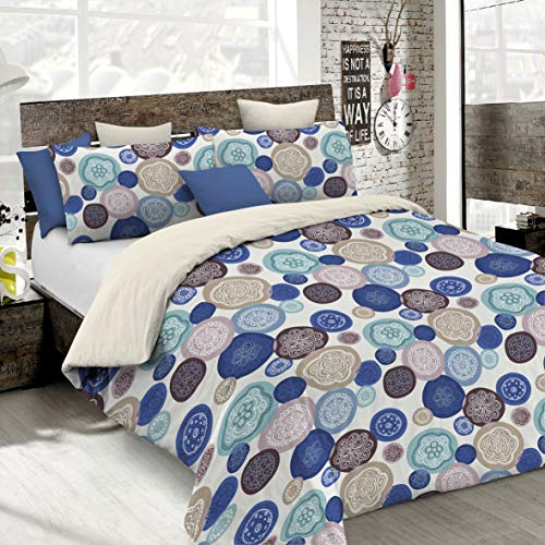 Italian Bed Linen Fantasy Bettbezug, Mikrofaser, murrine, Einzelne