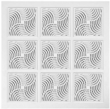 Panel de techo suspendido de 595 mm x 595 mm / 23,5 x 23,5 rejilla de techo cuadrada difusores rejilla de ventilación RX