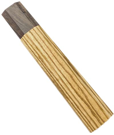 Aibote Japanese-style Octagonal Knife Handle Zebra Wood Handles Material Knife Making DIY Tool for Kitchen Chef Fish Filet Knife Outdoor Knives