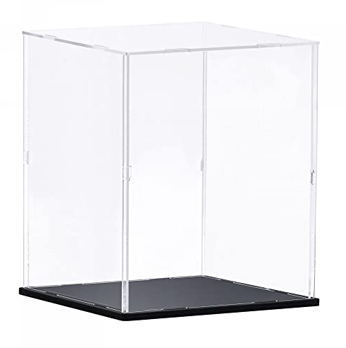 sourcing map Klar Vitrine Acrylbox, Versammeln Durchsichtig Box Staubdicht Schaukasten 30x30x40cm für Sammlerstücke, Handwerk