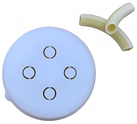 BNN - Avance/Serie 7000 - Makkaroni Durchmesser 10 mm dicke 1mm AMMACL10 – Pasta Disc kompatibel mit Philips Pasta Maker Avance/Serie 7000